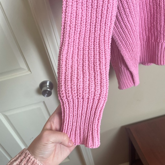 Aerie size small pink chenille campfire sweater - Picture 2 of 7